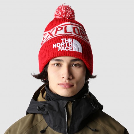 Шапка The North Face Retro Pom Beanie Красная