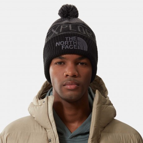 Шапка The North Face Retro Pom Beanie Серая