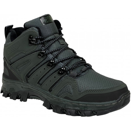 Ботинки The North Face Hedgehog Hike Mid Deep Grey Green с мехом