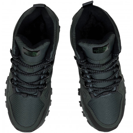 Ботинки The North Face Hedgehog Hike Mid Deep Grey Green с мехом