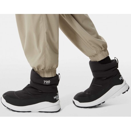Ботинки The North Face Nuptse II Черные с белым
