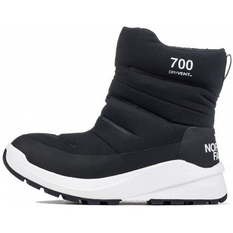Ботинки The North Face Nuptse II Черные с белым