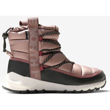 Ботинки The North Face Thermoball Lace Пудровые с мехом