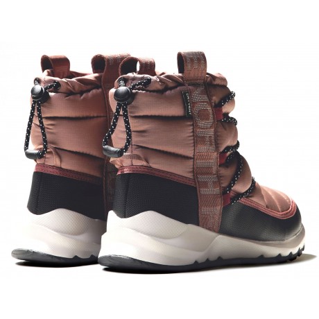 Ботинки The North Face Thermoball Lace Пудровые с мехом
