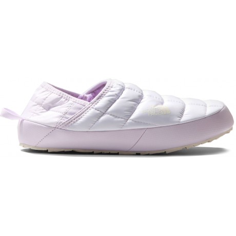 Тапки The North Face Traction Mule V Белые с сиреневым