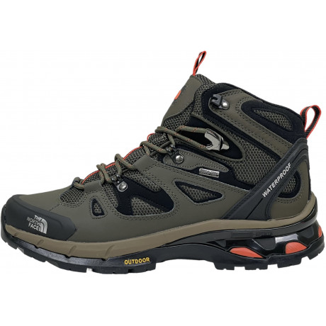 Ботинки The North Face Vibram Gore Tex темно-зеленые